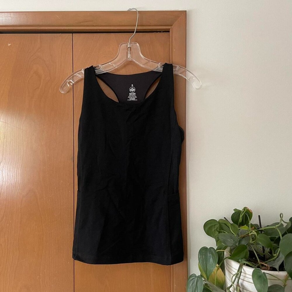 black Senita Athletics compression activewear tank